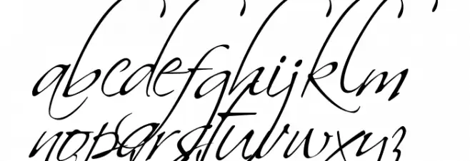 Scriptus Font LOWERCASE