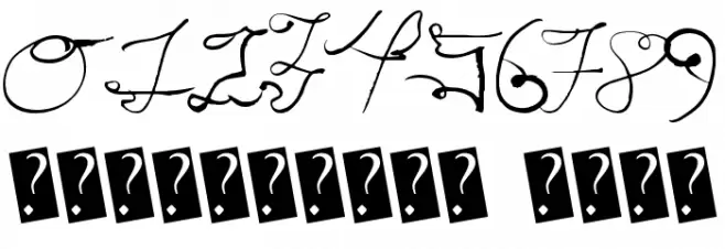 ScriptyCaps Font OTHER CHARS