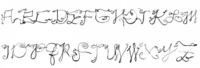 ScriptyCaps फ़ॉन्ट अपरकेस