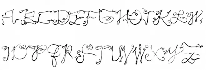 ScriptyCaps Font LOWERCASE