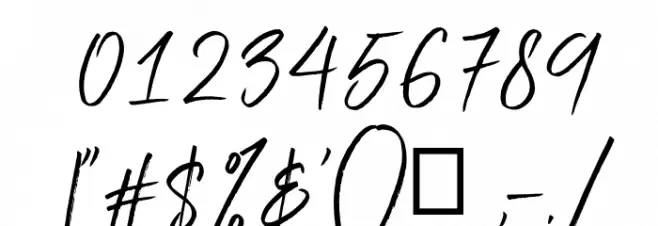 Scriptyca Font OTHER CHARS