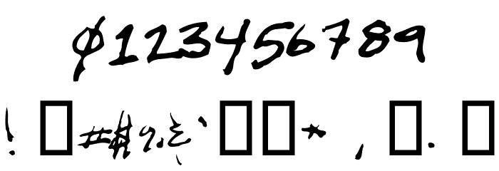 ScritchyEye Font OTHER CHARS