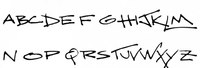 ScritchyEye Fonte MAIÚSCULAS