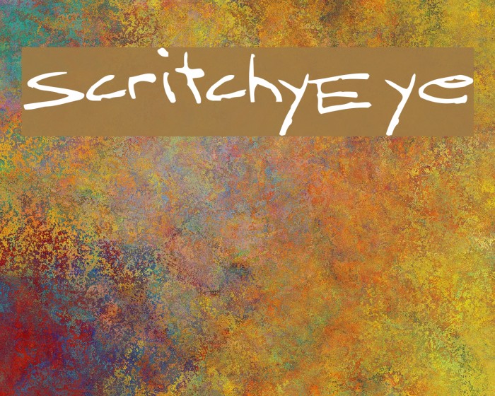 ScritchyEye Font examples