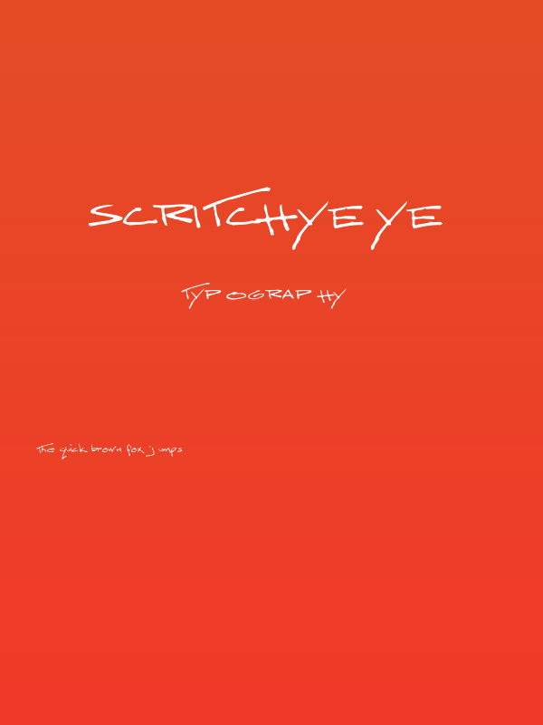 ScritchyEye Poster
