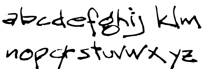 ScritchyEye Font LOWERCASE