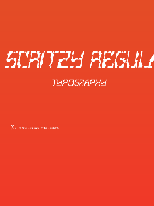 Scritzy Regular Poster