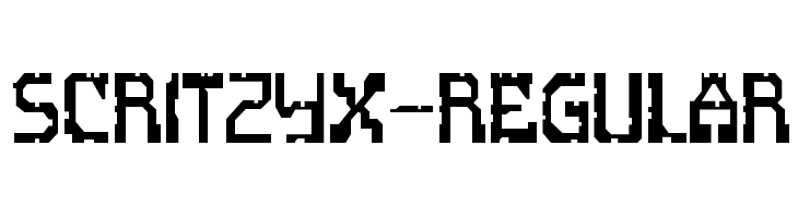 ScritzyX-Regular Font