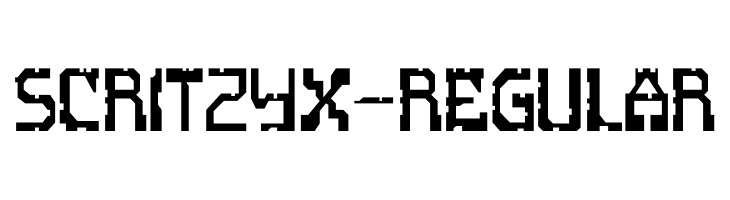 ScritzyX-Regular  Descarca Fonturi Gratis