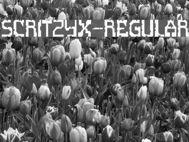 ScritzyX-Regular Font examples