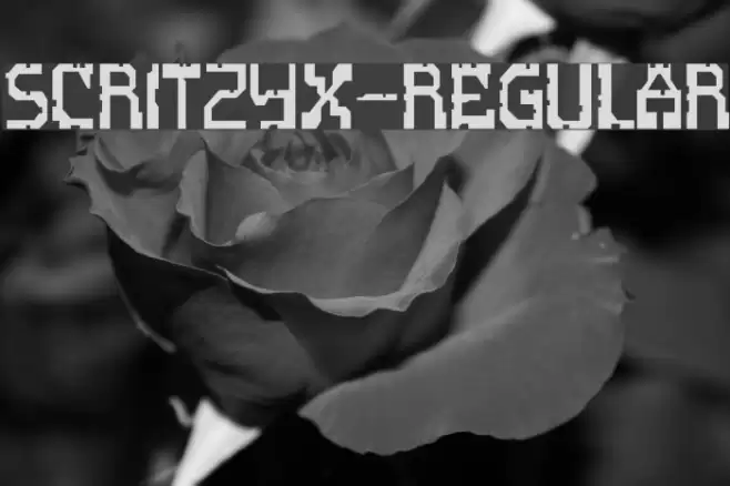 ScritzyX-Regular Font examples