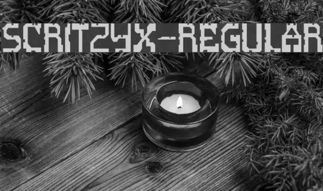 ScritzyX-Regular Font examples