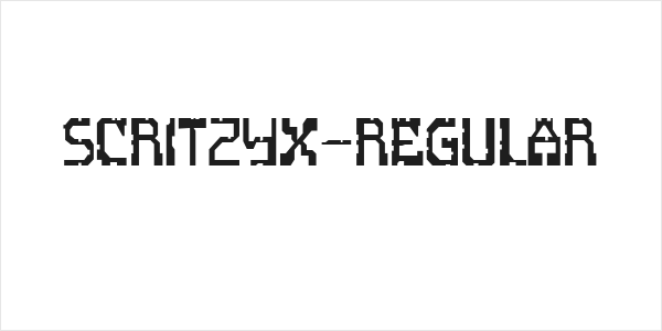 ScritzyX-Regular Logo