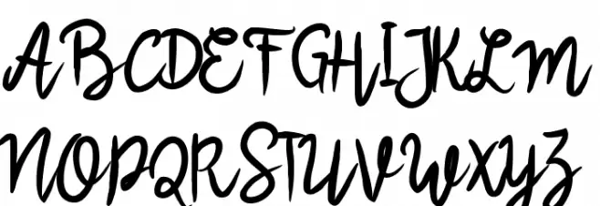 Scrivimi Schriftart Groß