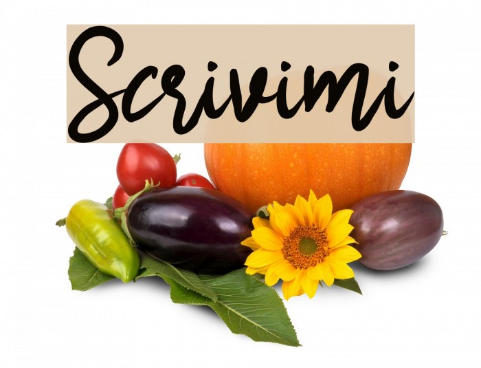 Scrivimi Font examples
