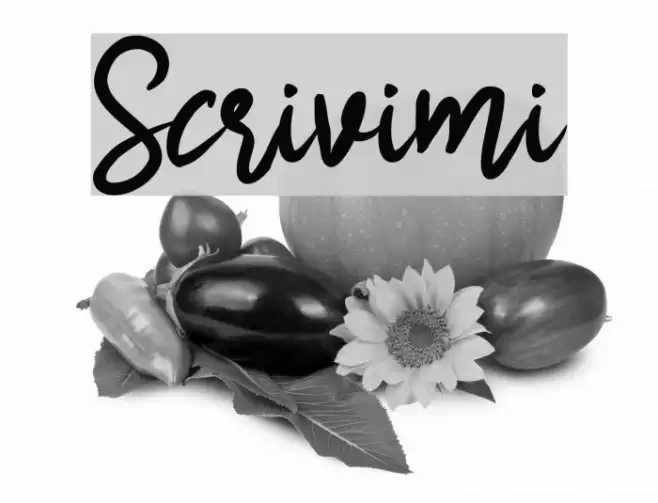 Scrivimi خط examples