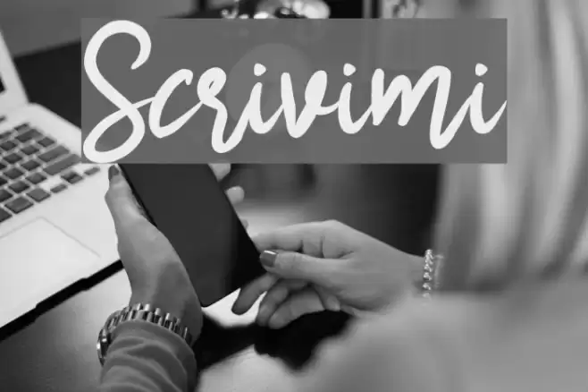 Scrivimi خط examples