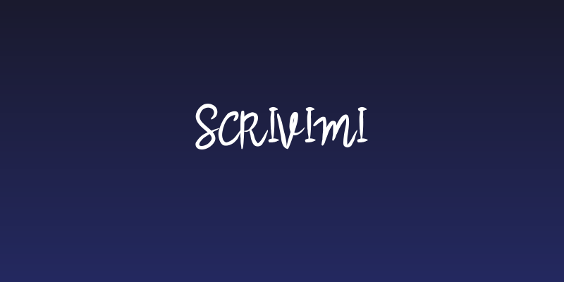 Scrivimi Social Header