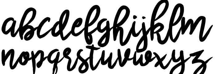 Scrivimi Font LOWERCASE