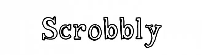 Scrobbly  baixar fontes gratis