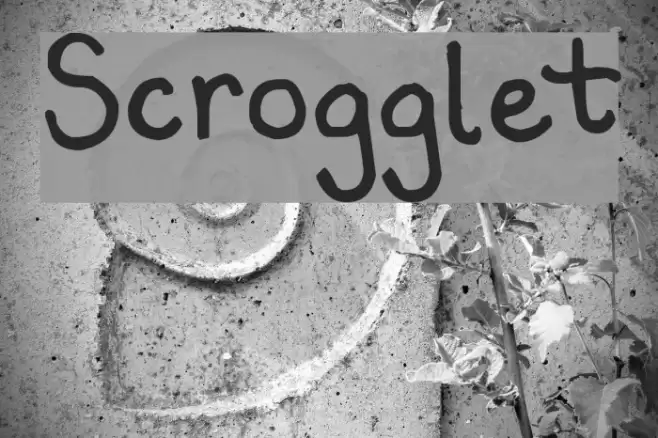 Scrogglet फ़ॉन्ट examples
