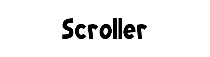 Scroller  नि: शुल्क फ़ॉन्ट्स डाउनलोड