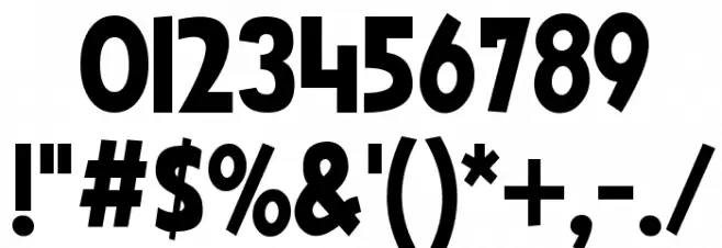 Scroller Font OTHER CHARS