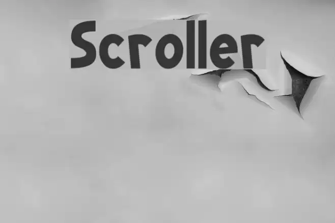 Scroller Font examples