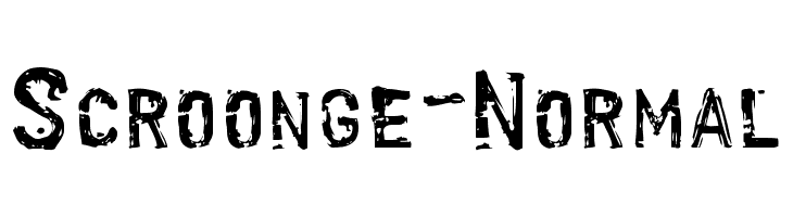 Scroonge-Normal  les polices de caractères gratuit tlcharger