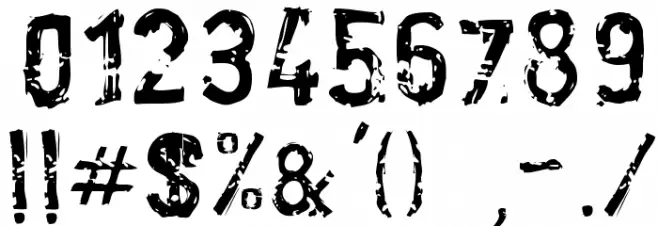 Scroonge-Normal Font OTHER CHARS