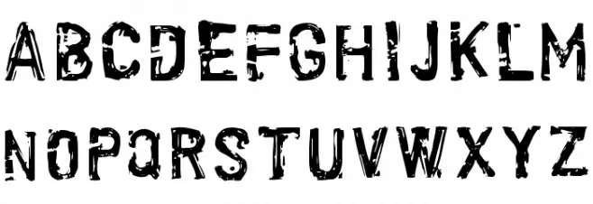 Scroonge-Normal Schriftart Kleinbuchstaben