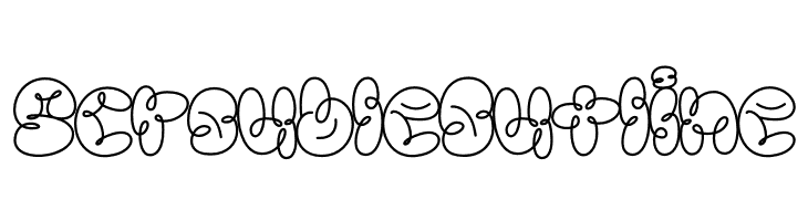 Scrouble Outline Caratteri