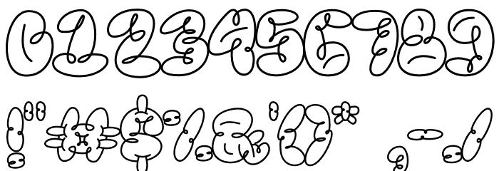 Scrouble Outline Caratteri ALTRI CARATTERI