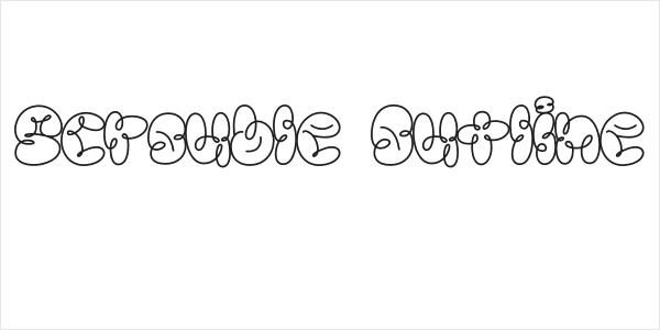 Scrouble Outline Logo