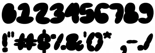 Scrouble Font OTHER CHARS