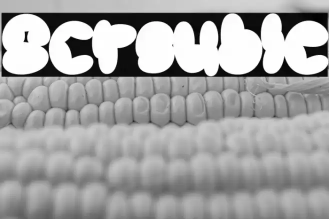 Scrouble Font examples