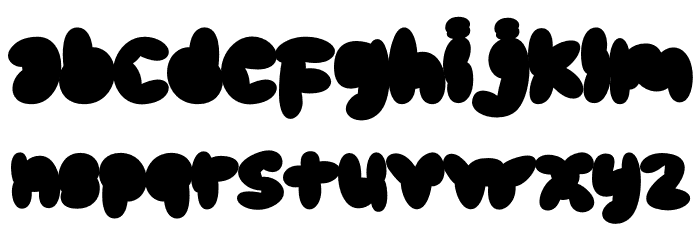 Scrouble Font LOWERCASE