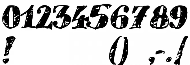 Scrubble フォント その他の文字