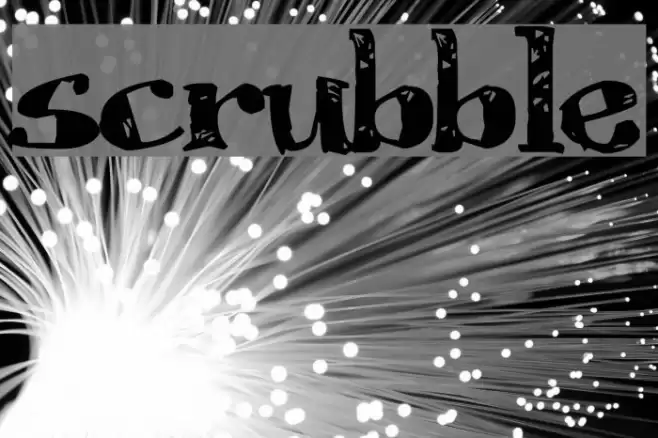 Scrubble フォント examples