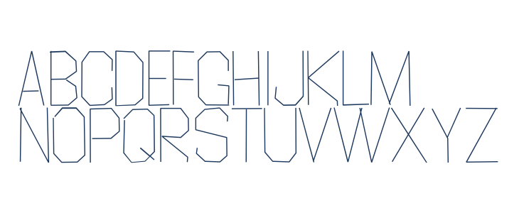 Scruffy-Light Lowercase