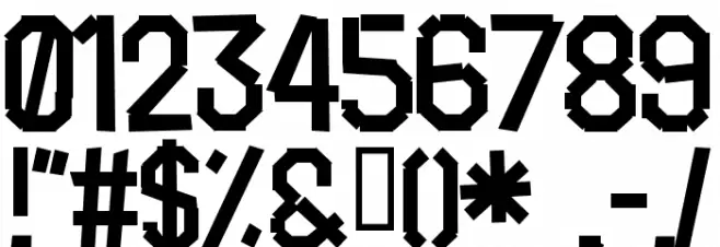 Scruffy-Regular Font OTHER CHARS