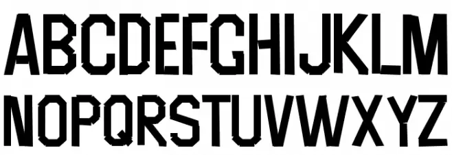 Scruffy-Regular Schriftart Groß
