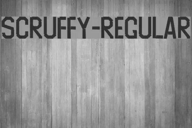 Scruffy-Regular Font examples