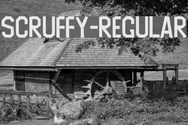 Scruffy-Regular Font examples