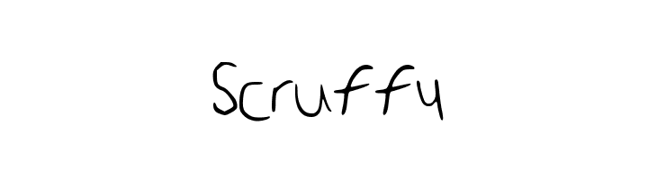 Scruffy  font caratteri gratis