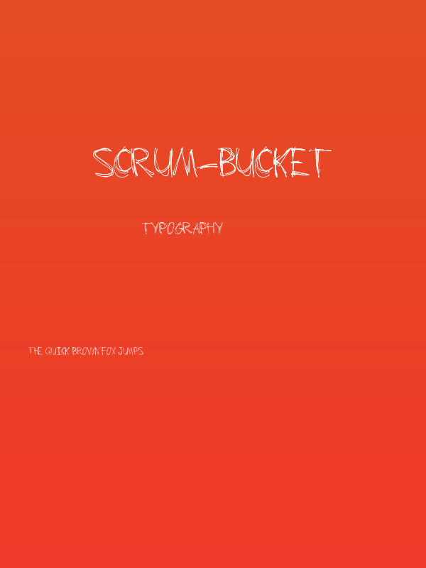 Scrum-Bucket Poster