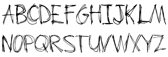 Scrum-Bucket Font LOWERCASE