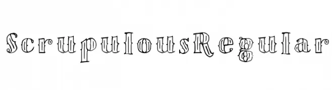 Scrupulous Regular  नि: शुल्क फ़ॉन्ट्स डाउनलोड