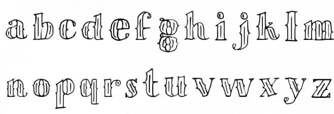 Scrupulous Regular フォント 小文字