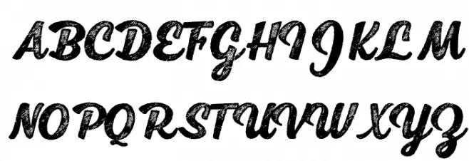 Scrypta Personal Use Bold Italic 字体 大写